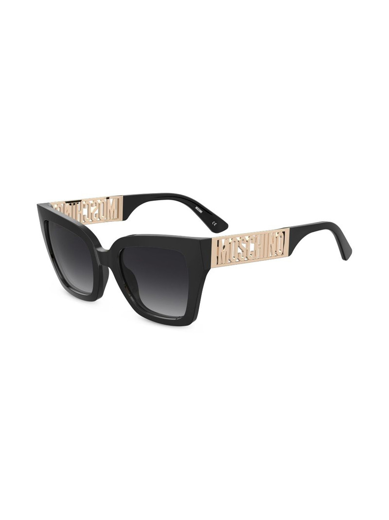 Moschino logo-lettering cat-eye frame sunglasses outlook