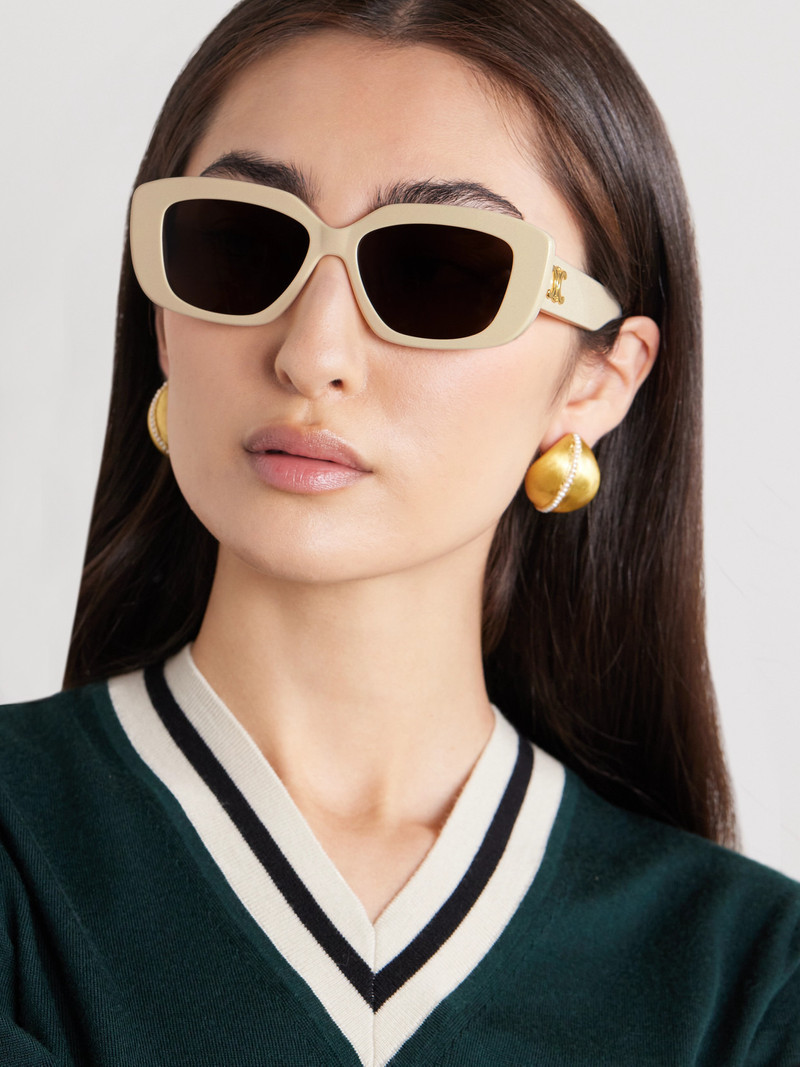 CELINE Triomphe Rectangular-frame Acetate Sunglasses outlook