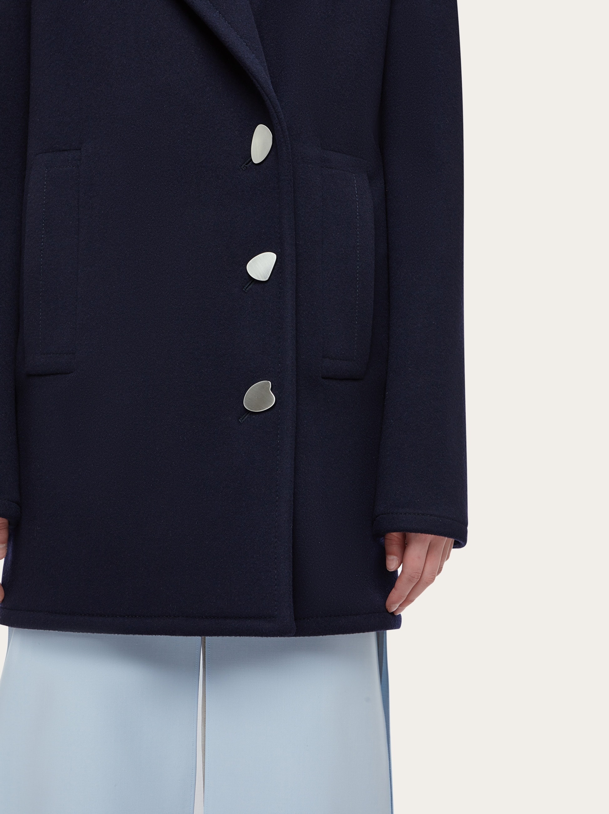 Single breasted peacoat - 5
