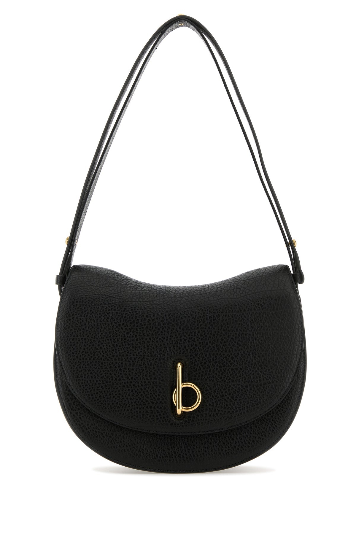 Black leather medium Rocking Horse shoulder bag - 1