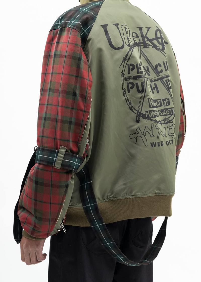 KHAKI GREEN BONDAGE MA-1 JACKET 2