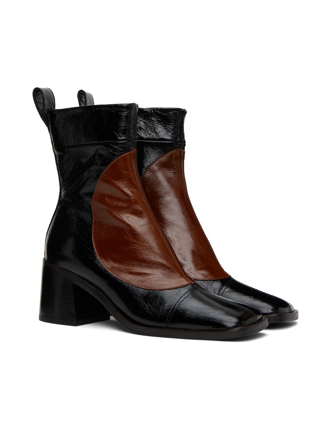 Black & Brown Larisa Boots - 4