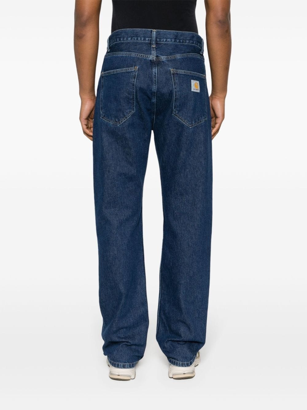 mid-rise straight-leg jeans - 4