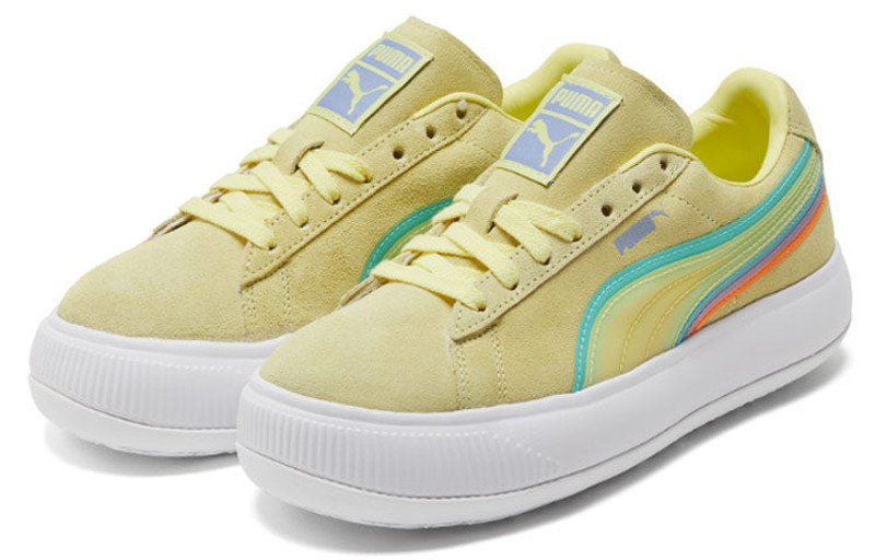 PUMA (WMNS) PUMA Suede Mayu 'Yellow White Purple' 382580-02 outlook