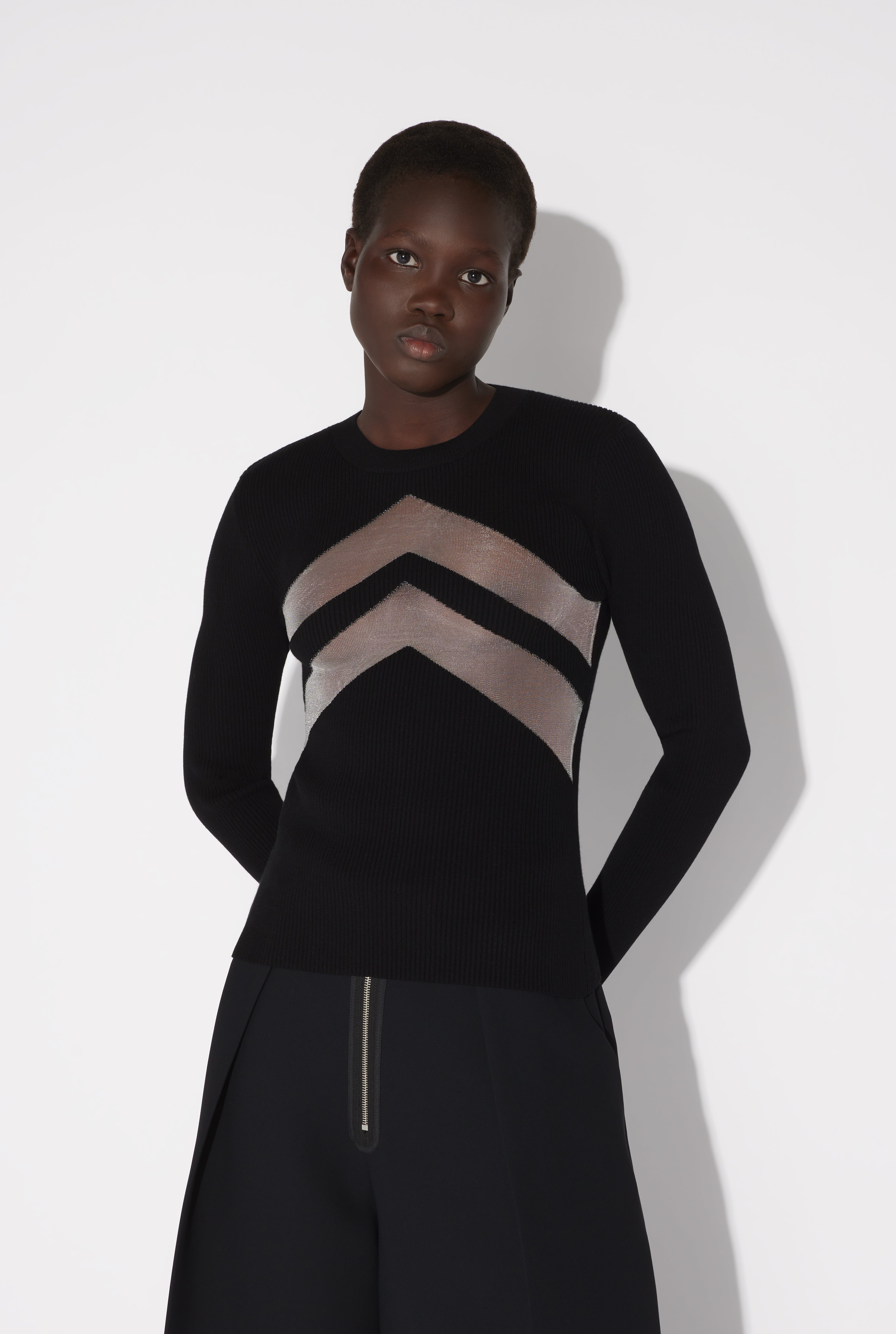 THE BLACK TOP WITH CHEVRONS - 2