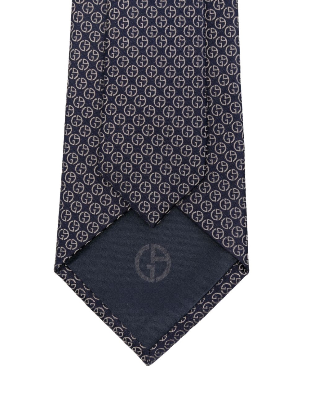 monogram-jacquard tie - 2