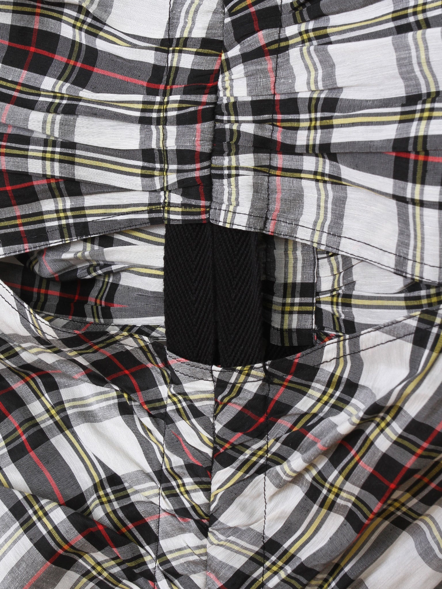 Silk Check Cut Out Dress - 3