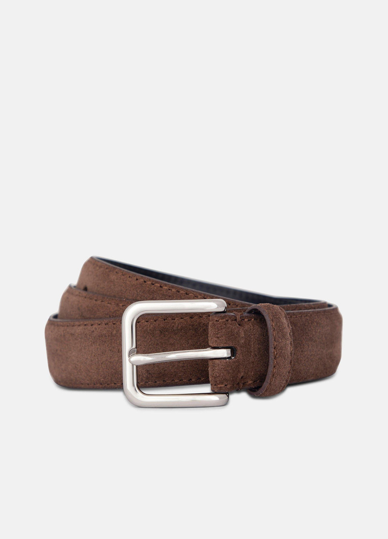 Men's 30mm Stitched Suede Belt 1