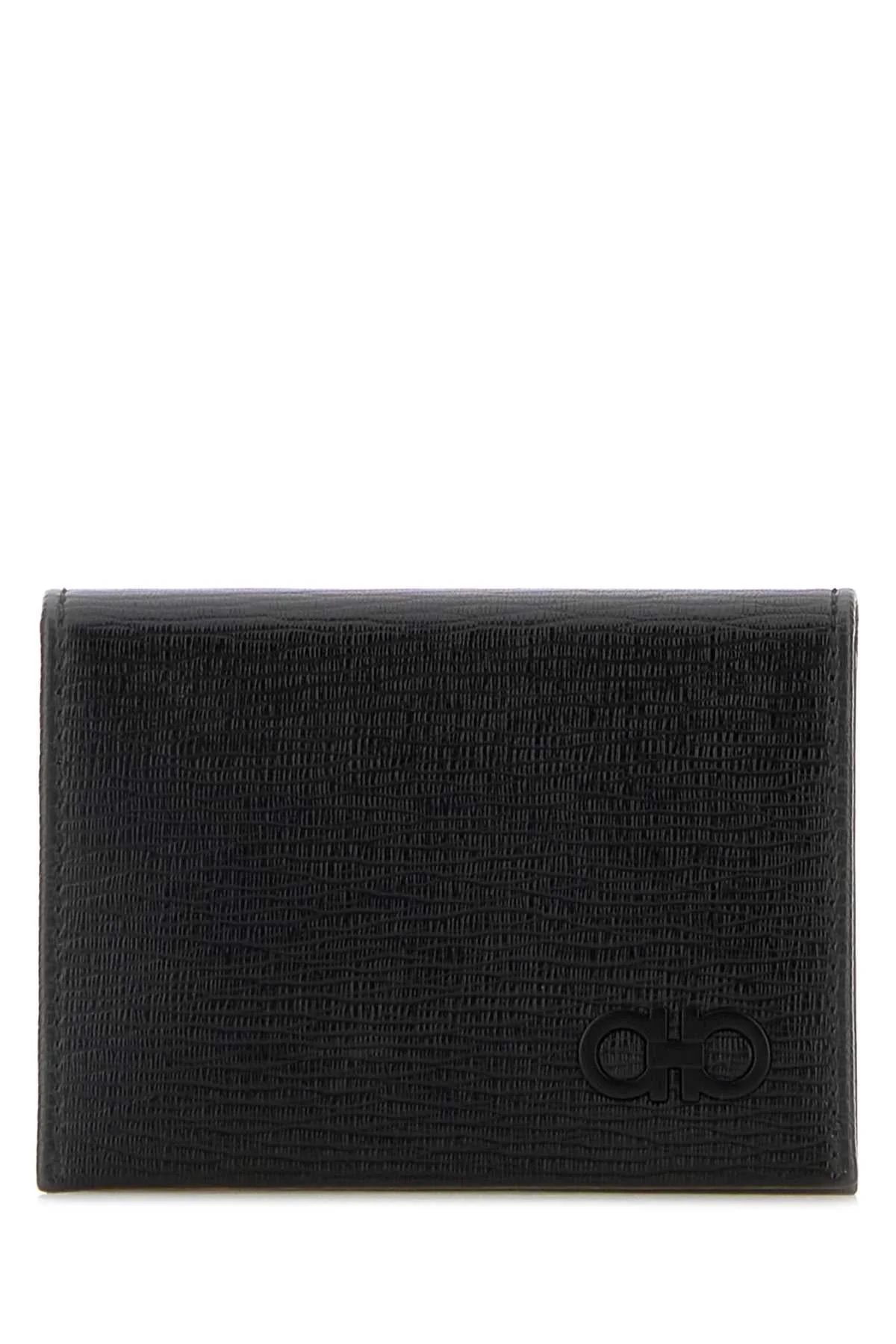 Black Leather Card Holder Neroolddarkrainnero50 Portafogli - 1