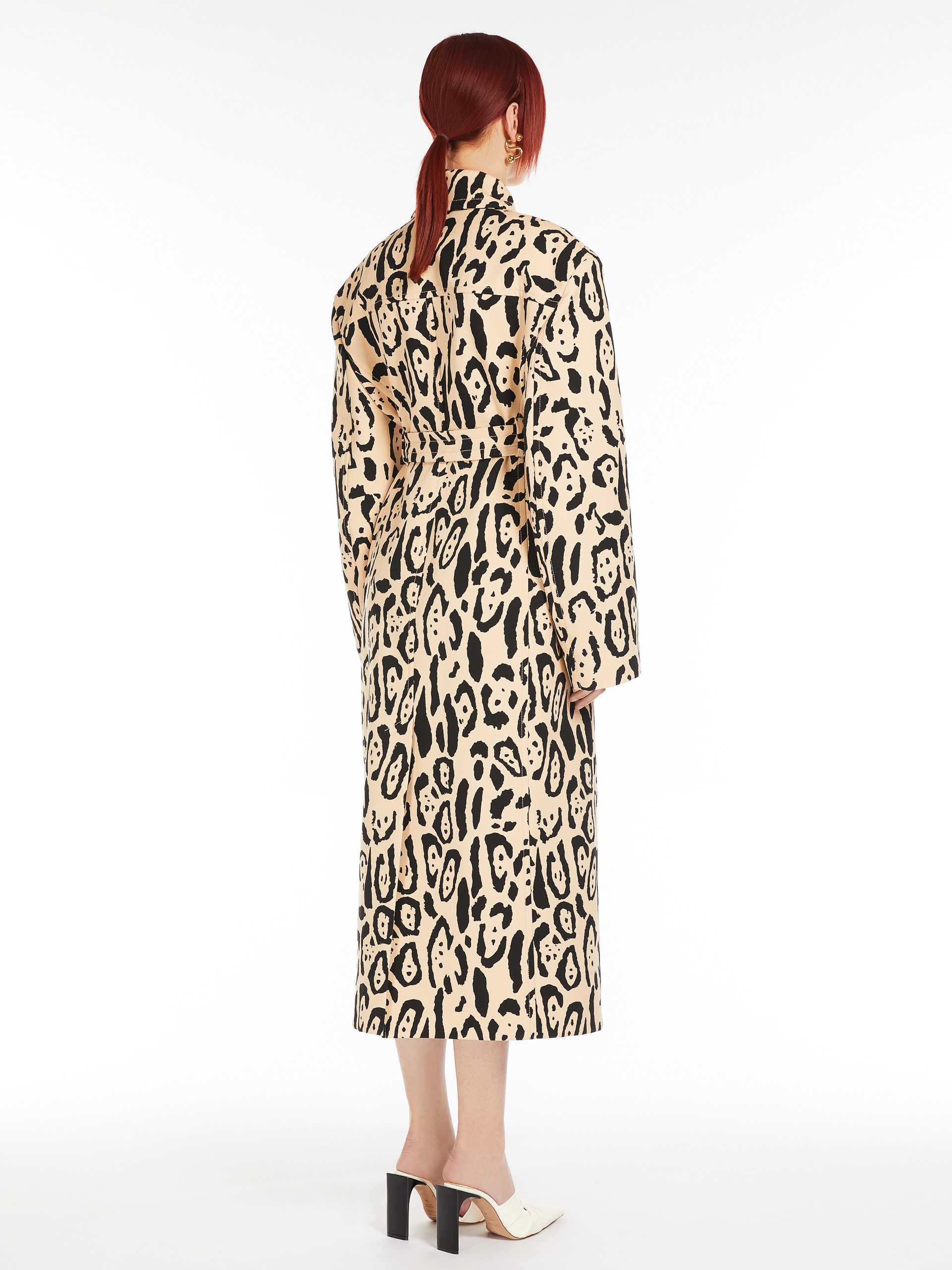 GREMBO Animal-print trench coat - 4