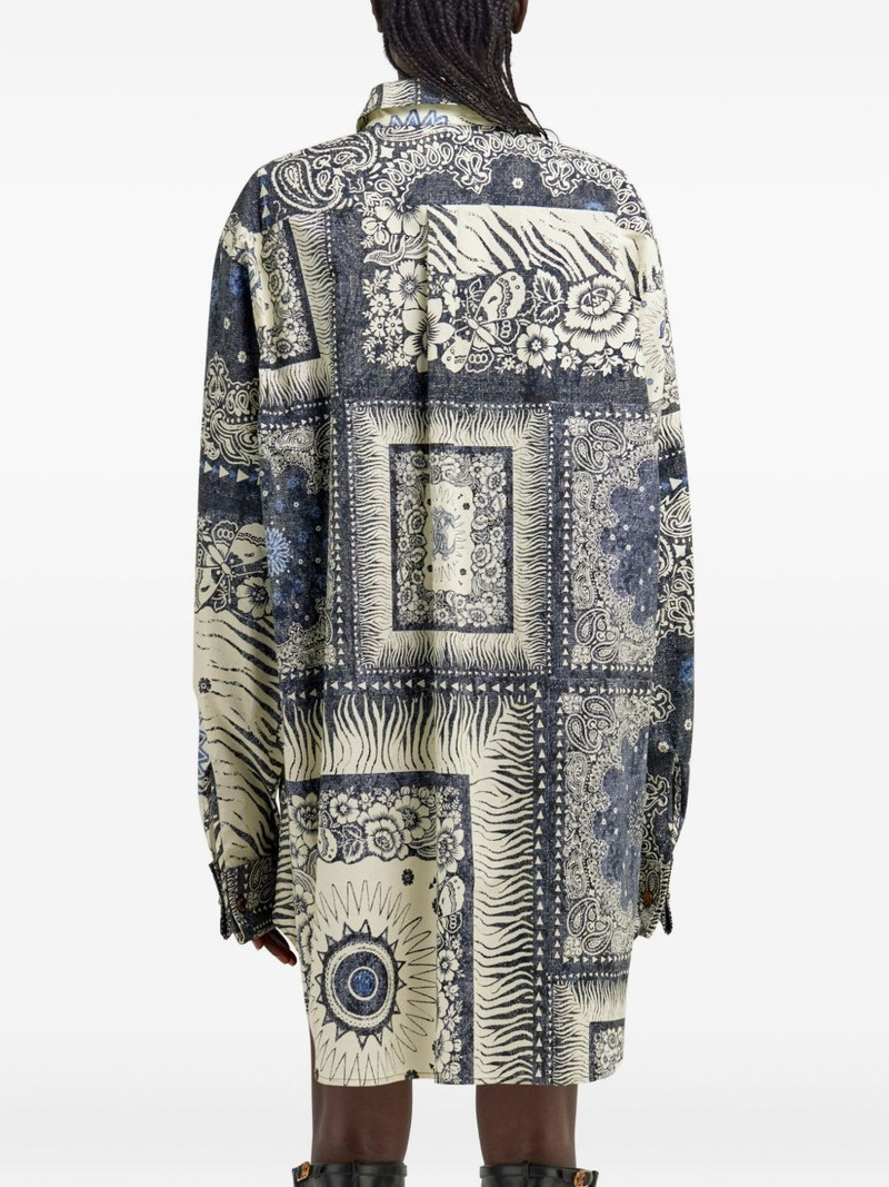 bandana-print shirt dress 5