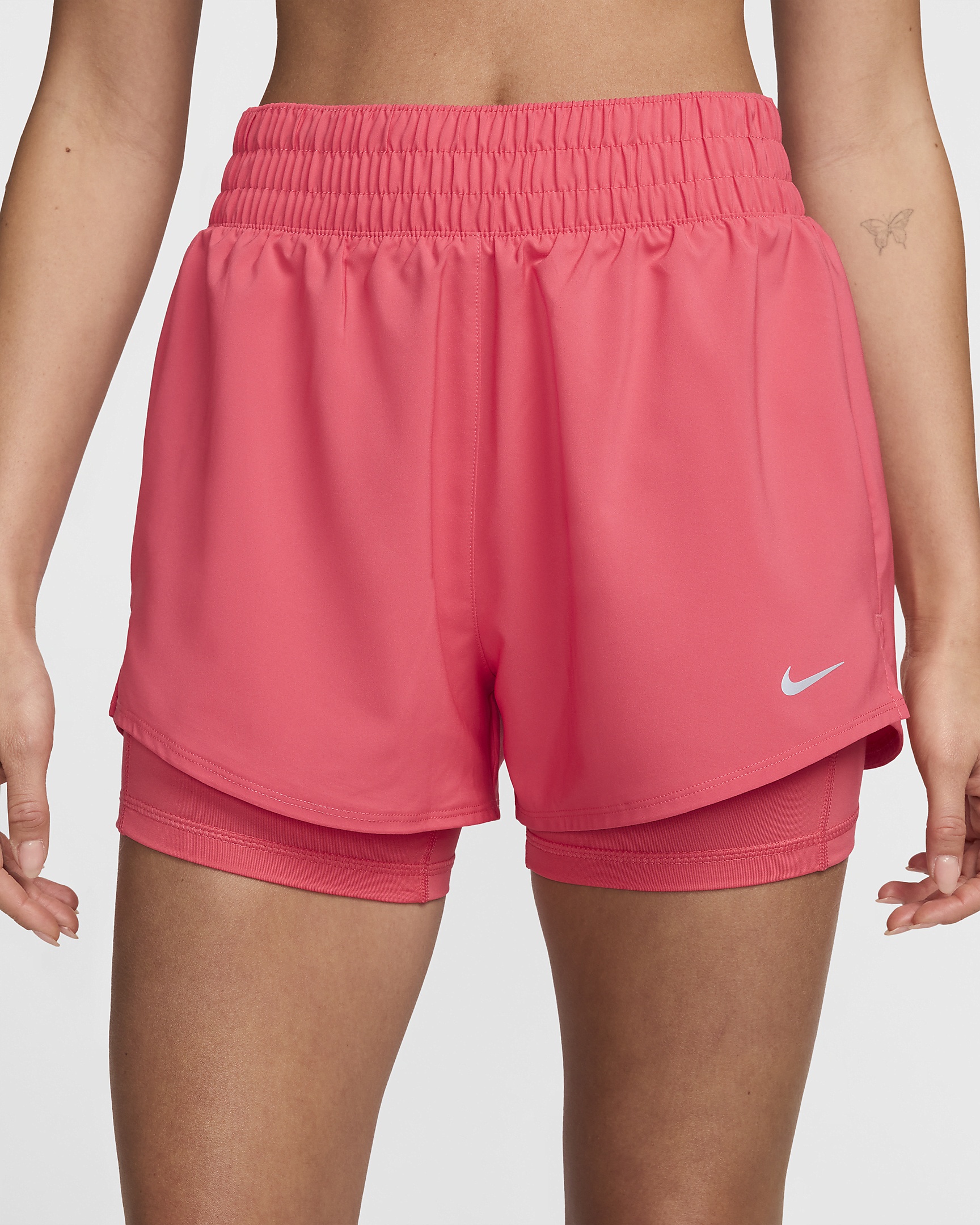 Nike One Women's Dri-FIT High-Waisted 3" 2-in-1 Shorts - 2