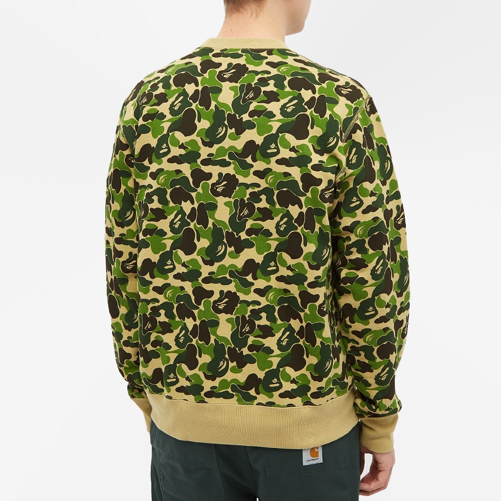 A Bathing Ape ABC Camo College Wide Crew Sweat - 5