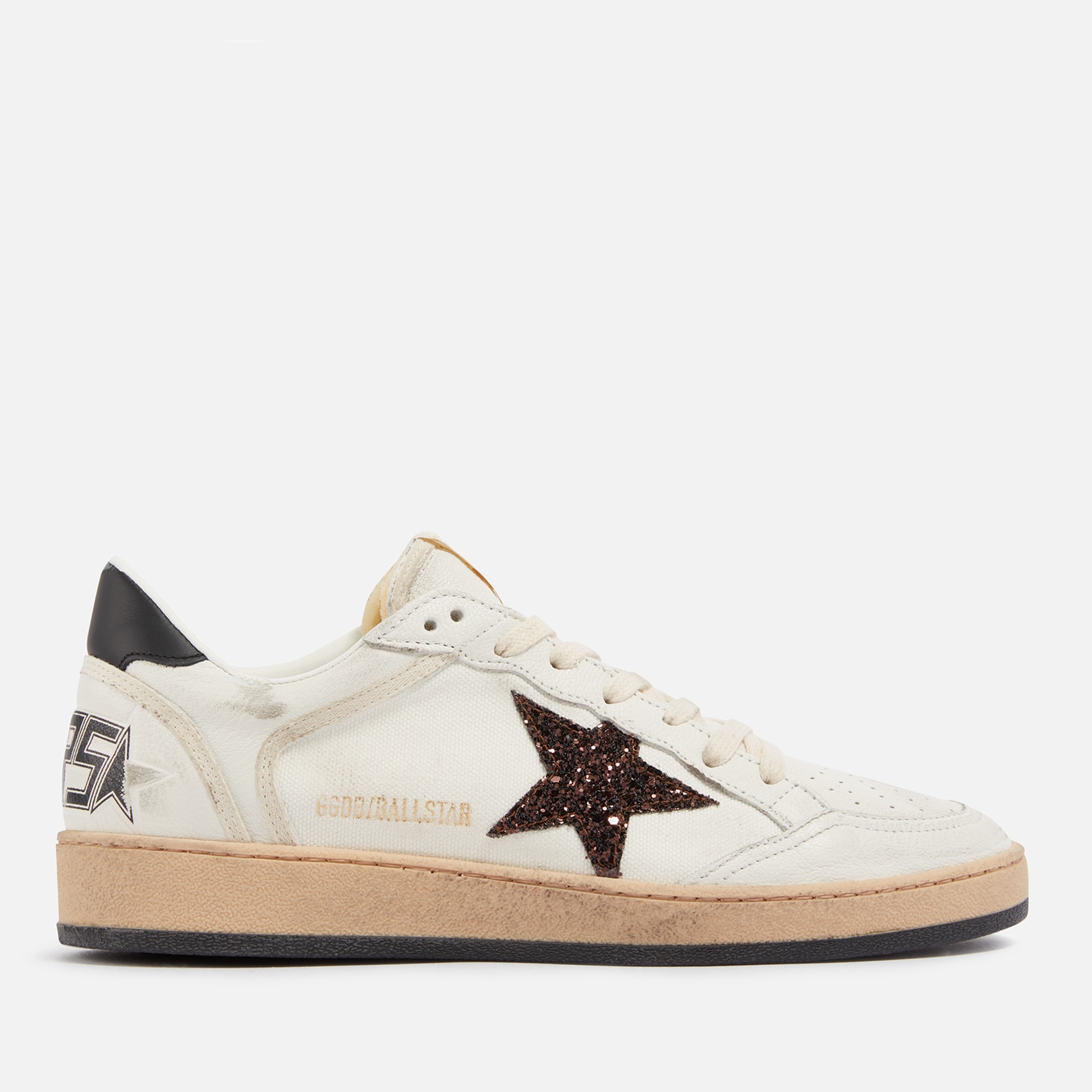 Golden Goose Women's Ball Star Leather and Canvas Trainers - 1