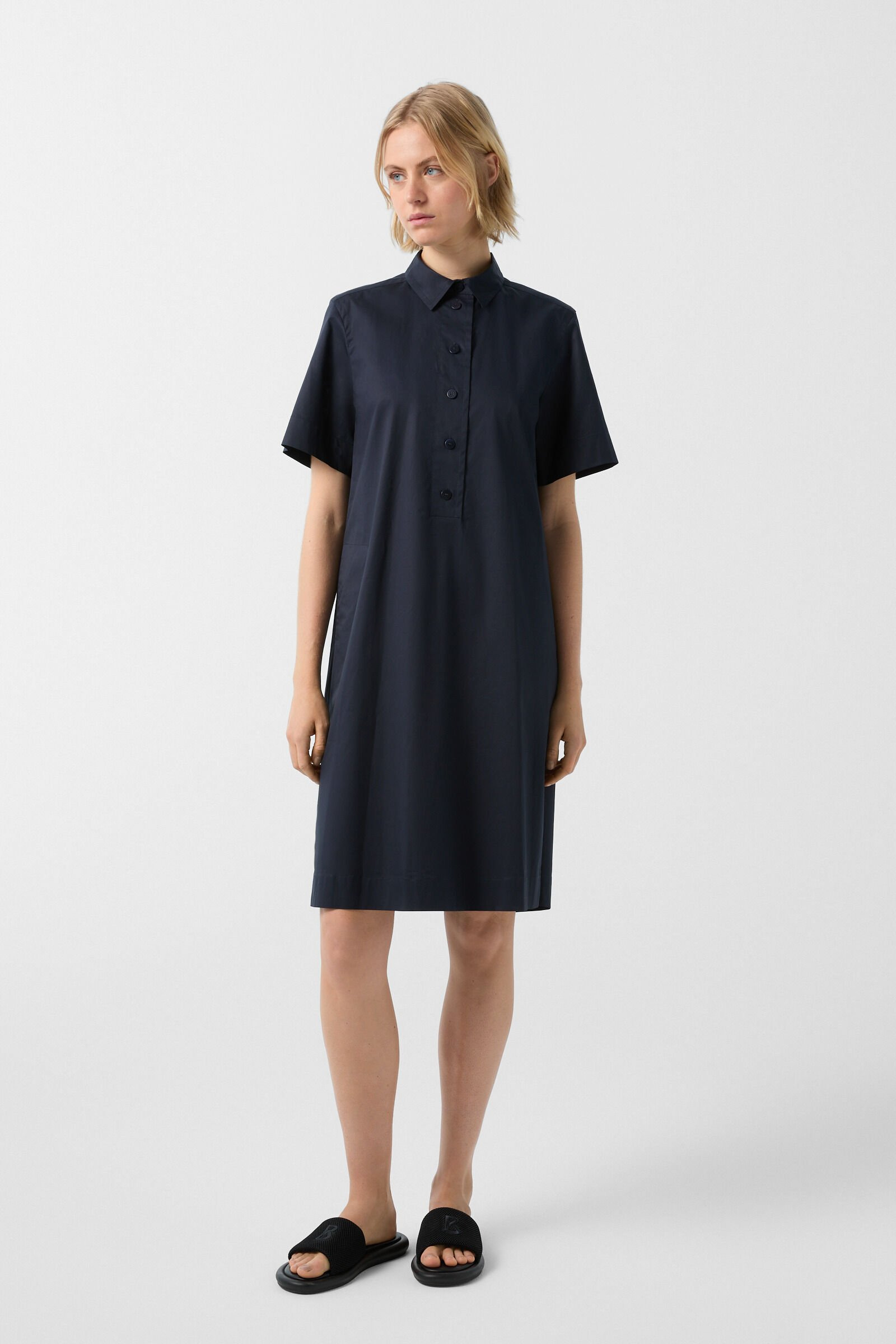 Ashlyn shirt dress in Navy blue - 2
