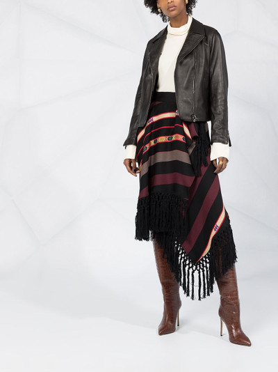 Etro striped wrapped skirt outlook