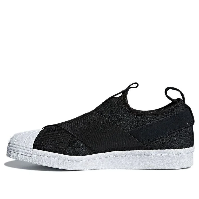 (WMNS) adidas Superstar Slip-On 'Core Black' B37193 - 1