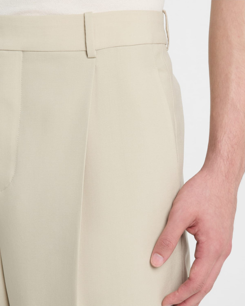 Men's Pleated Wool-Silk Trousers 5