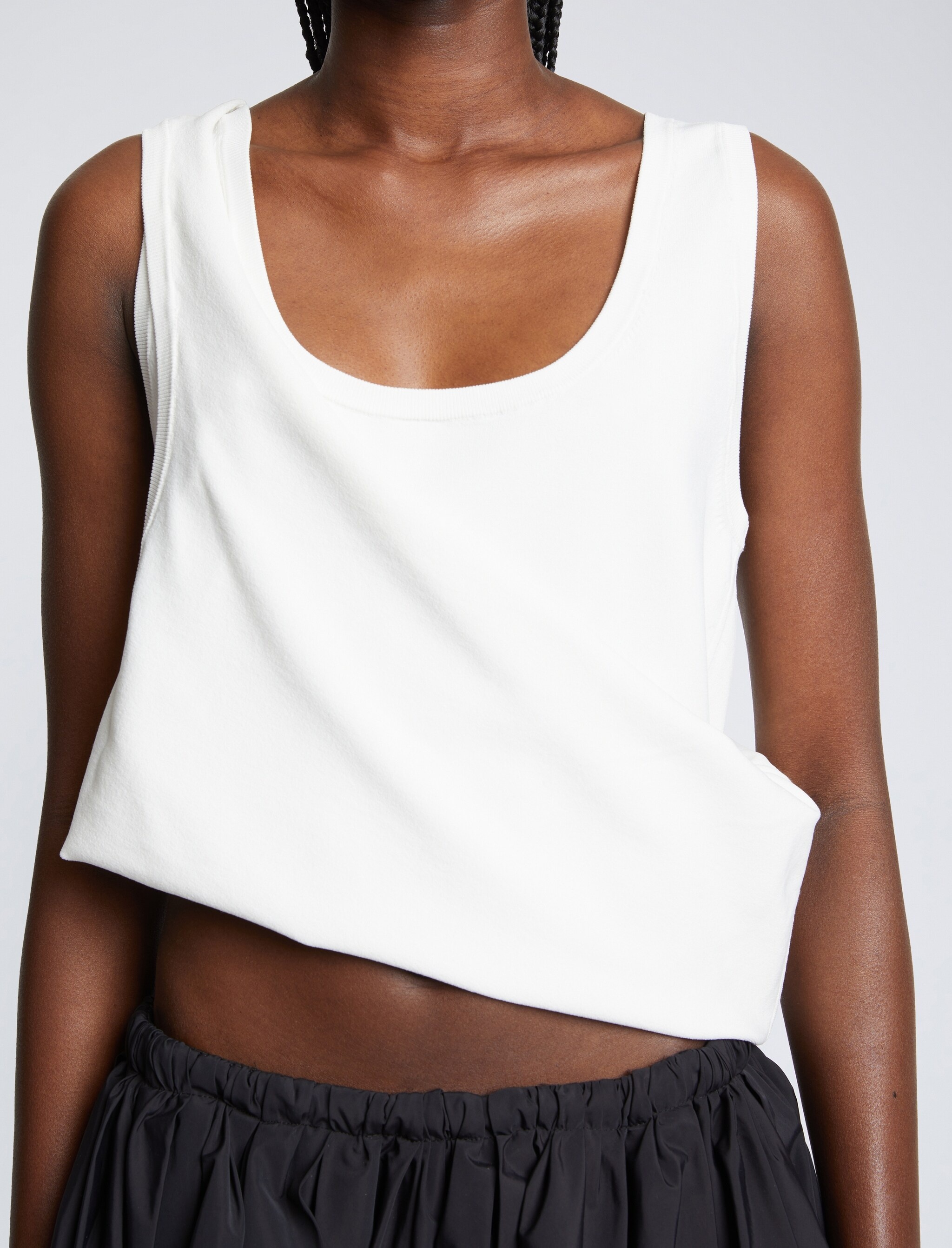Matte Viscose Knit Tank Top - 6