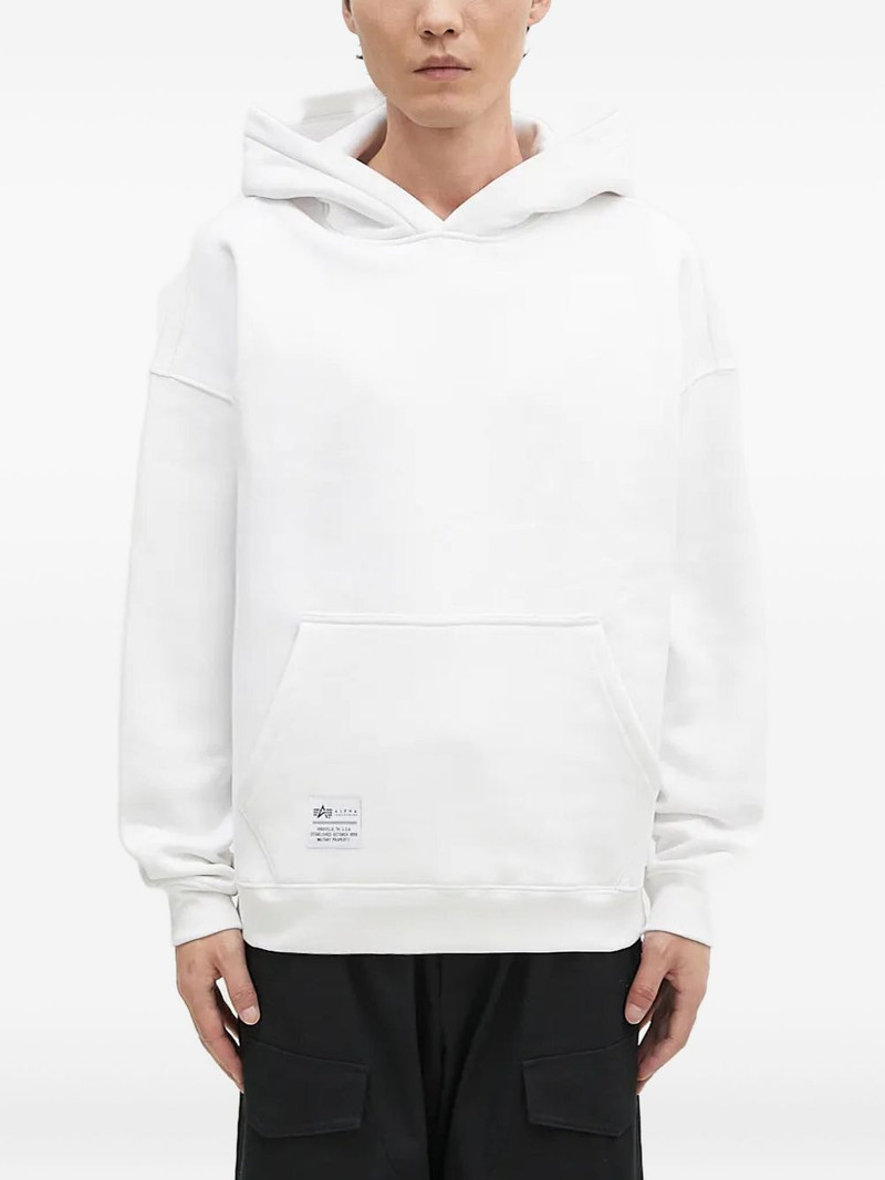logo hooded hoodie 1