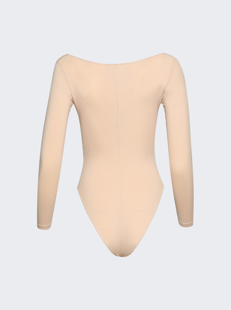 VETEMENTS Decolette Bodysuit Tan outlook