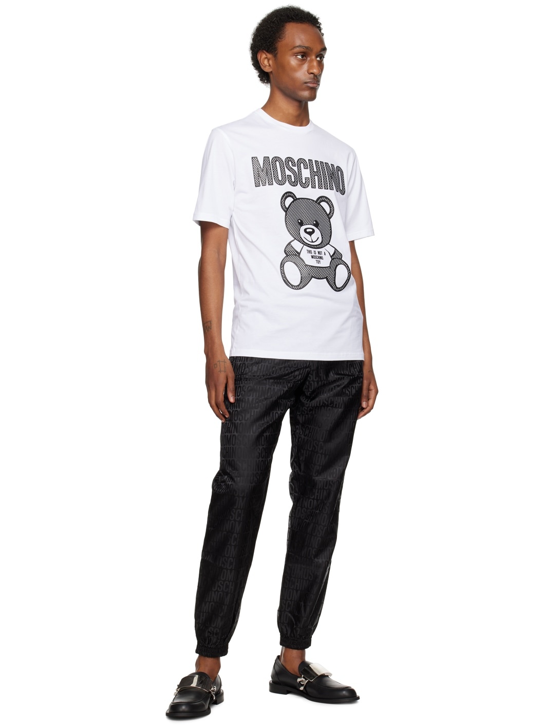 White Teddy Mesh T-Shirt - 4