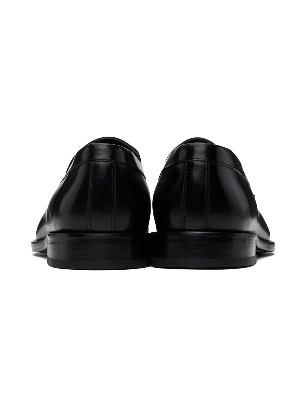 Black Leather Montego Loafers - 2