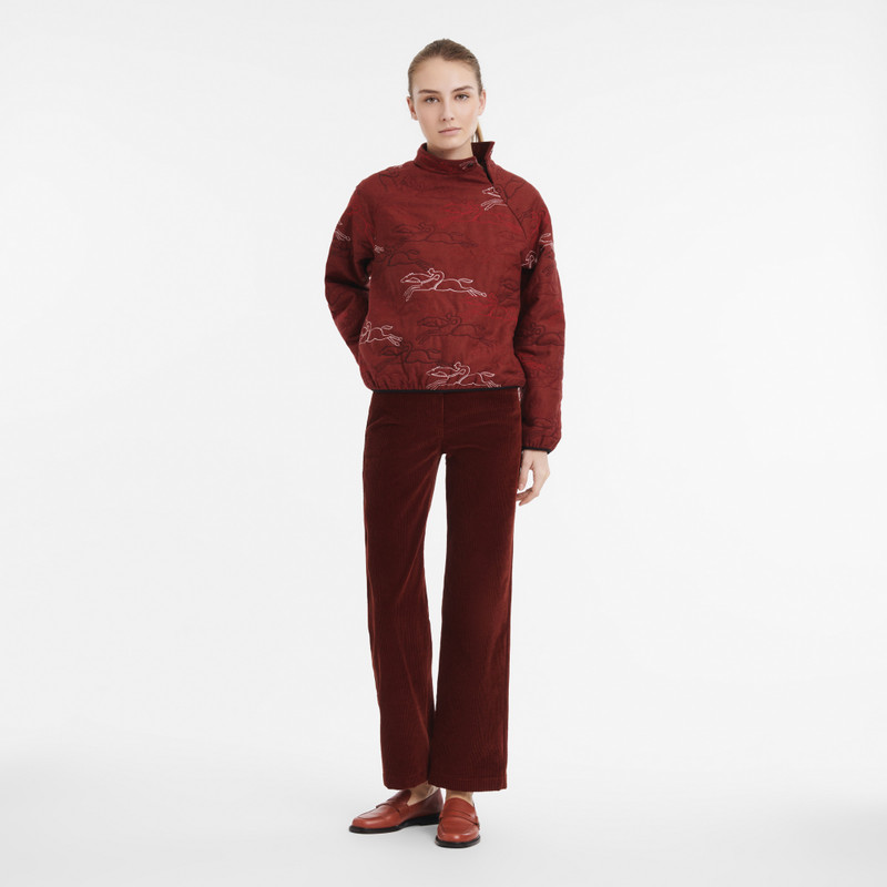 Longchamp Fall-Winter 2023 Collection Jacket Mahogany - OTHER outlook
