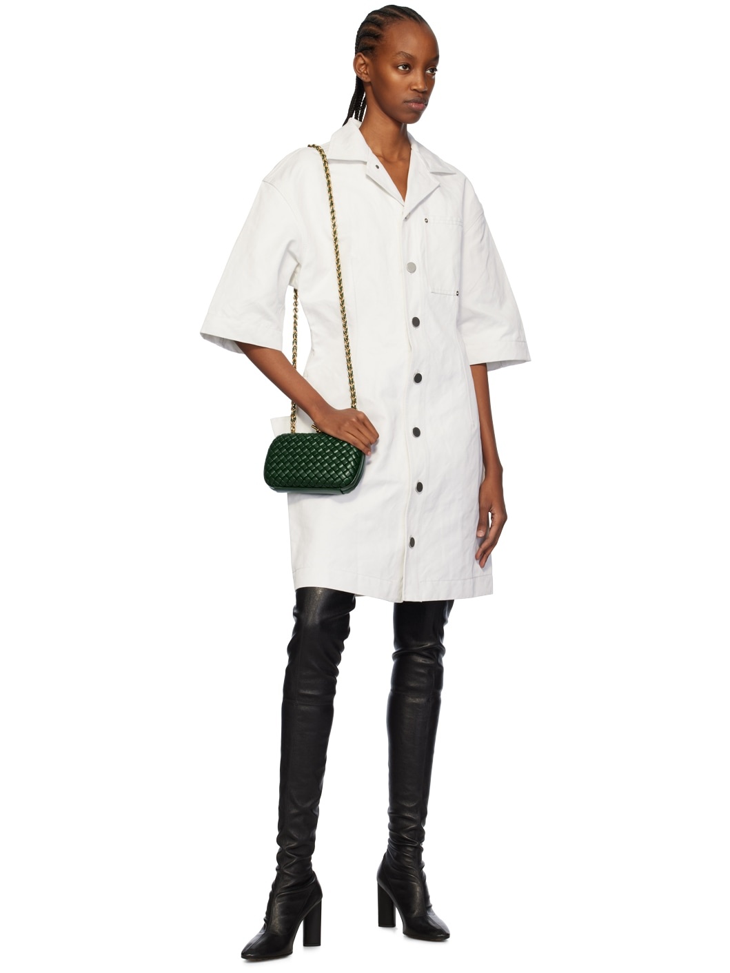 Black Tripod Over-The-Knee Boots - 5