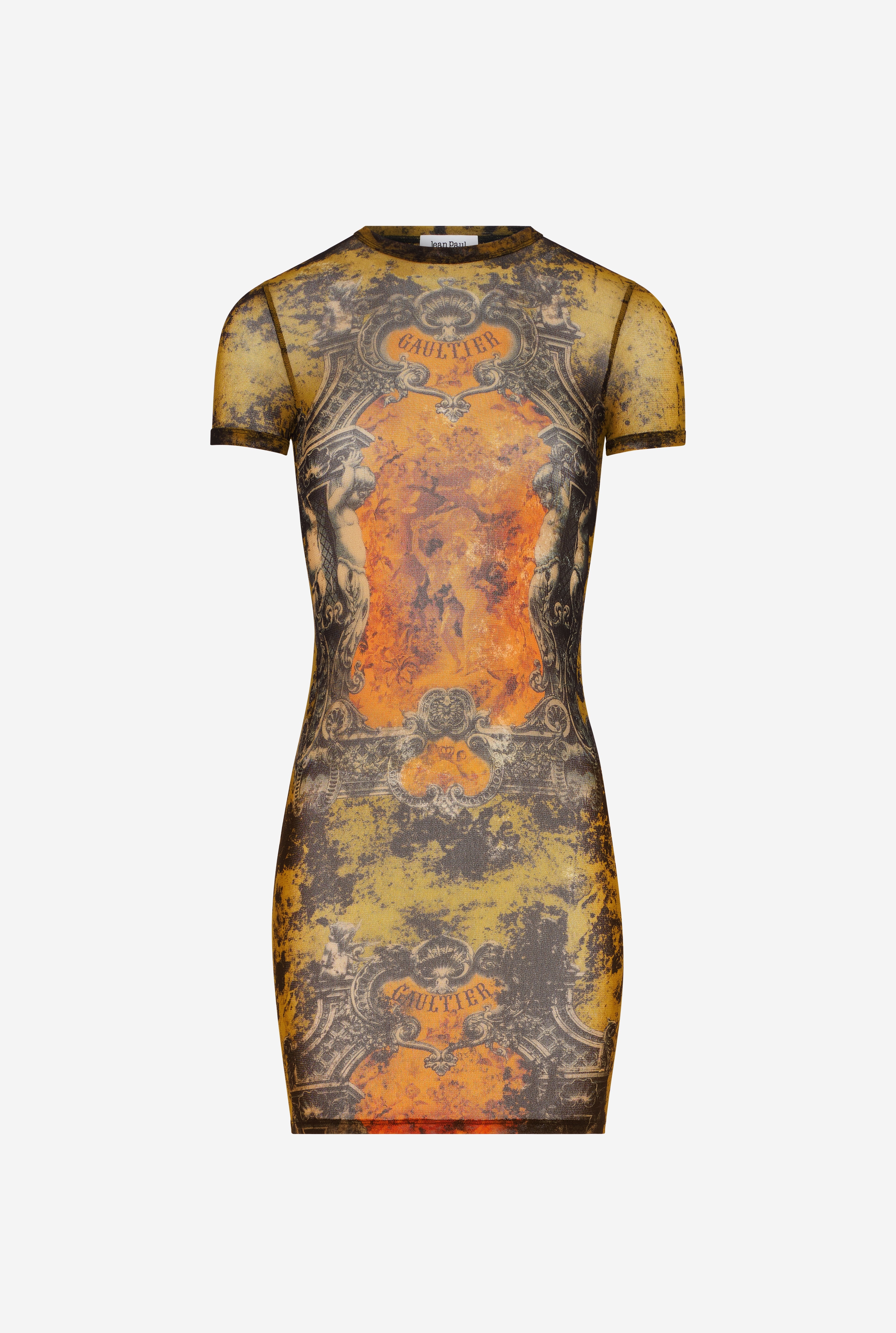 THE SHORT KHAKI MÉDAILLON DRESS - 5