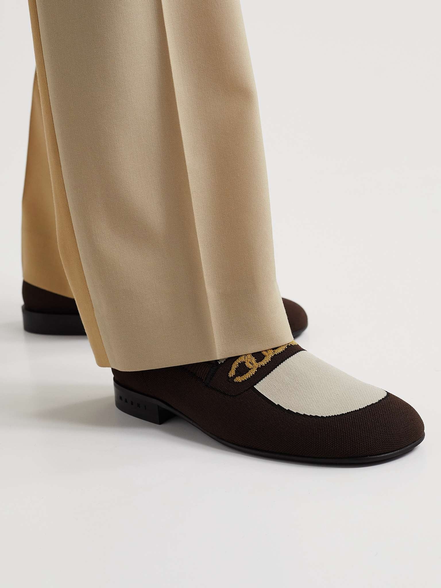 Jacquard Stretch-Knit Loafers - 2
