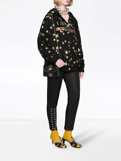 GUCCI stars and moon print hoodie outlook