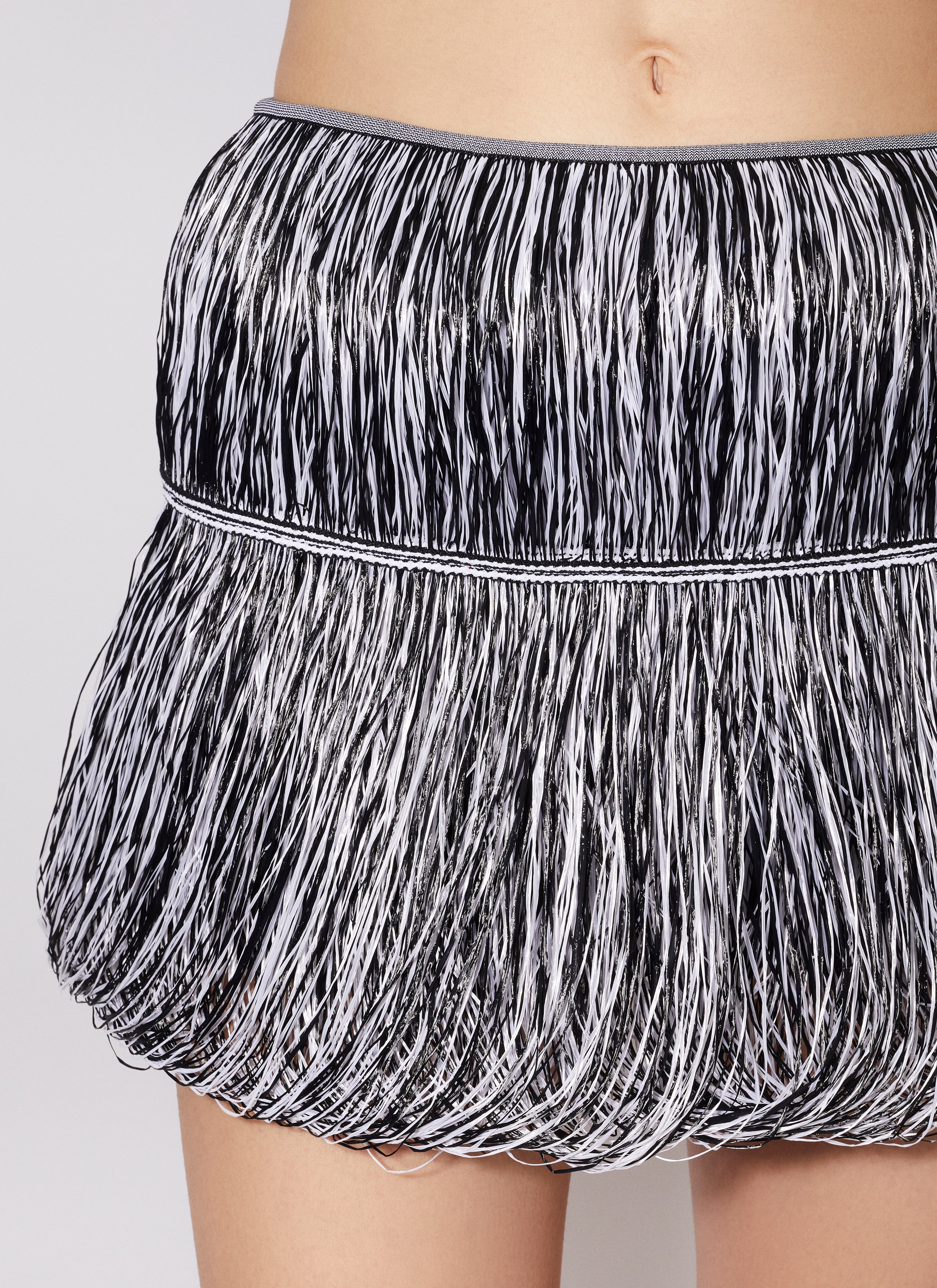 RAFFIA FRINGE SKIRT - 5