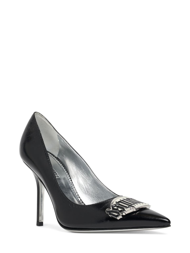 100mm Gothic leather pumps - 2