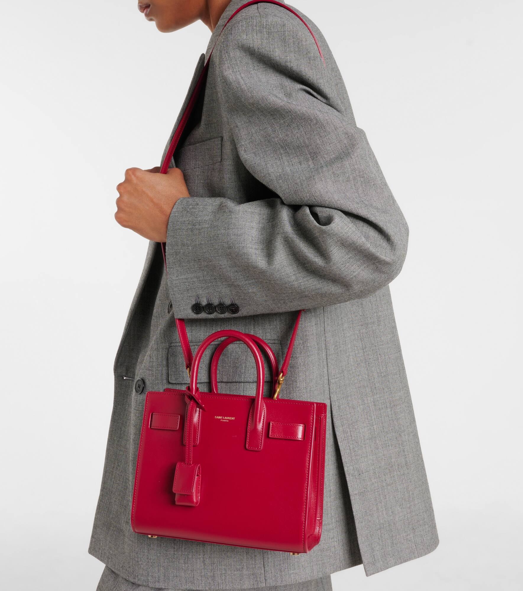 Sac De Jour Nano leather tote bag - 7