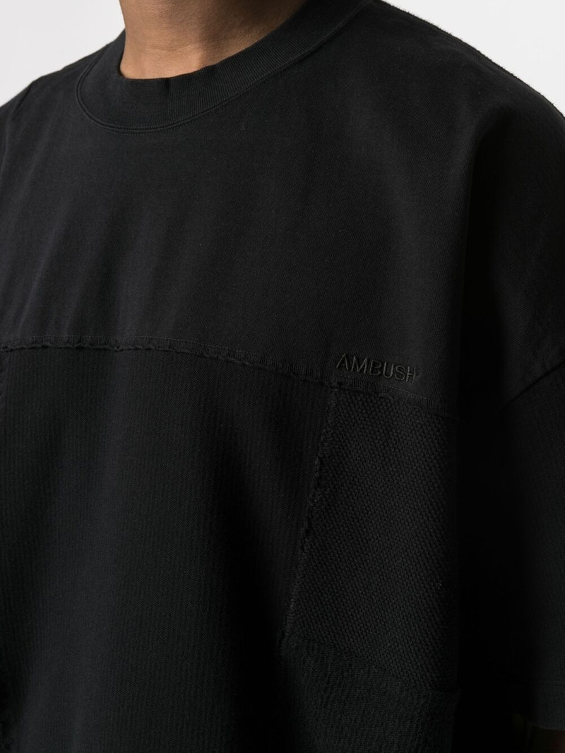 logo-embroidered cotton T-shirt 6