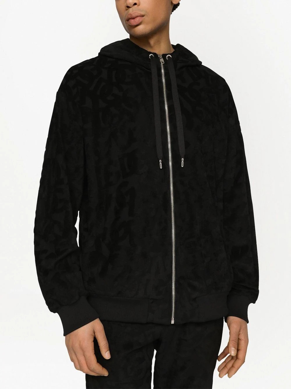 DG logo jacquard hoodie - 5