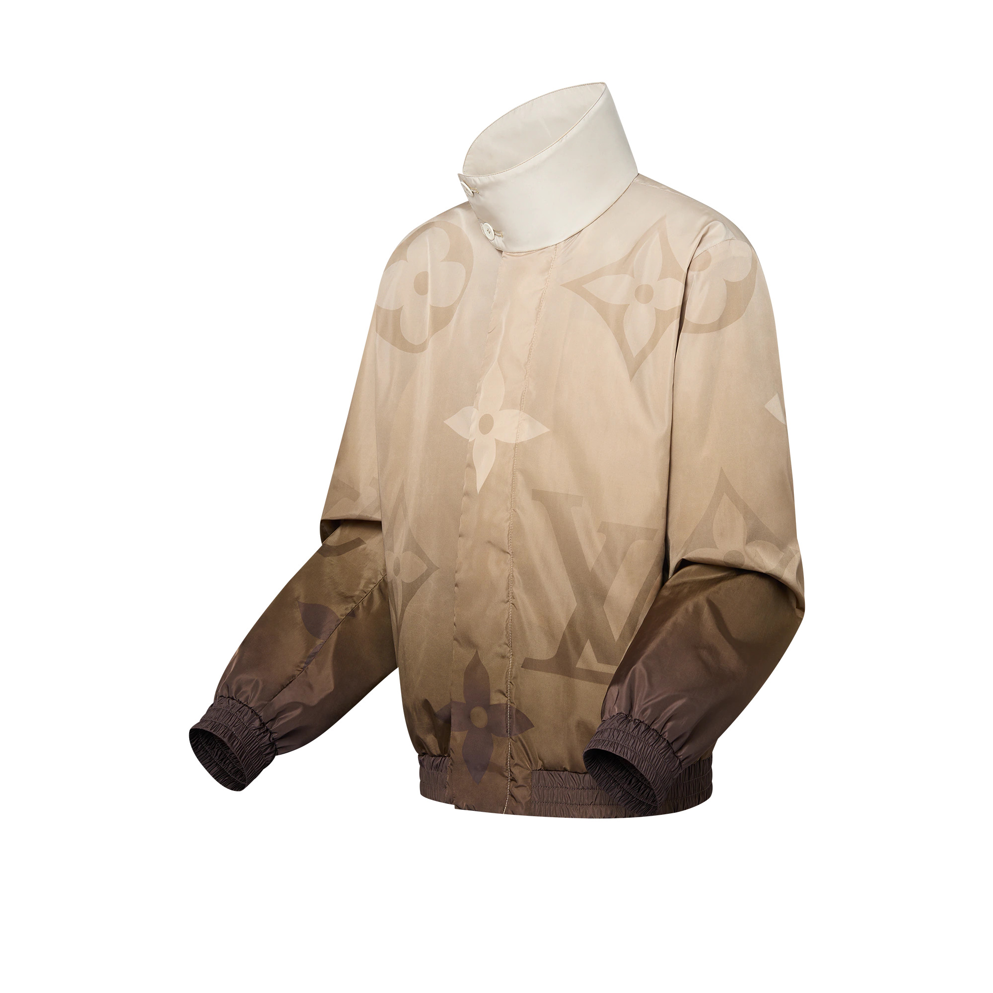 Monogram Printed Light Nylon Windbreaker - 2