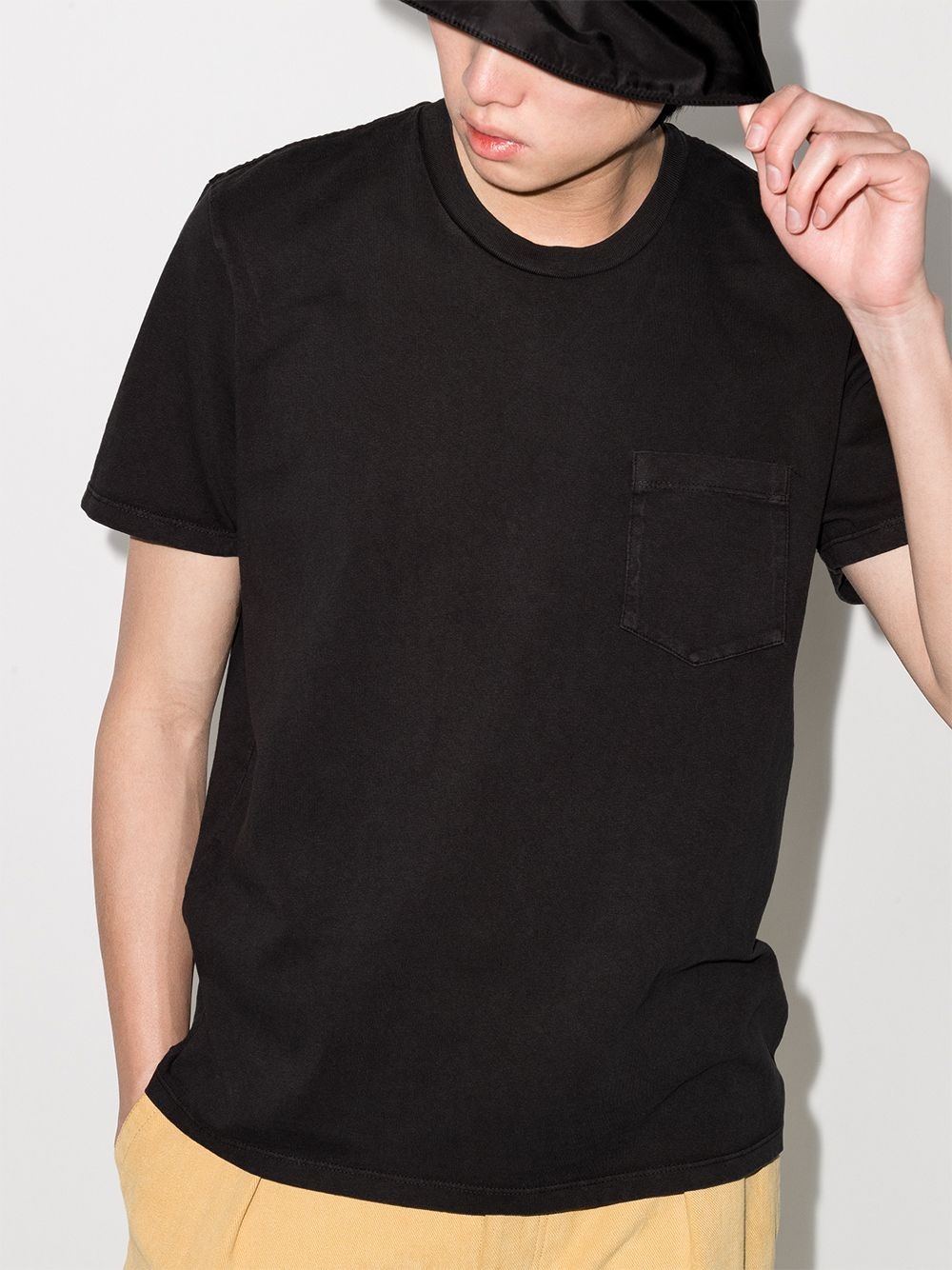 chest pocket cotton T-shirt - 2