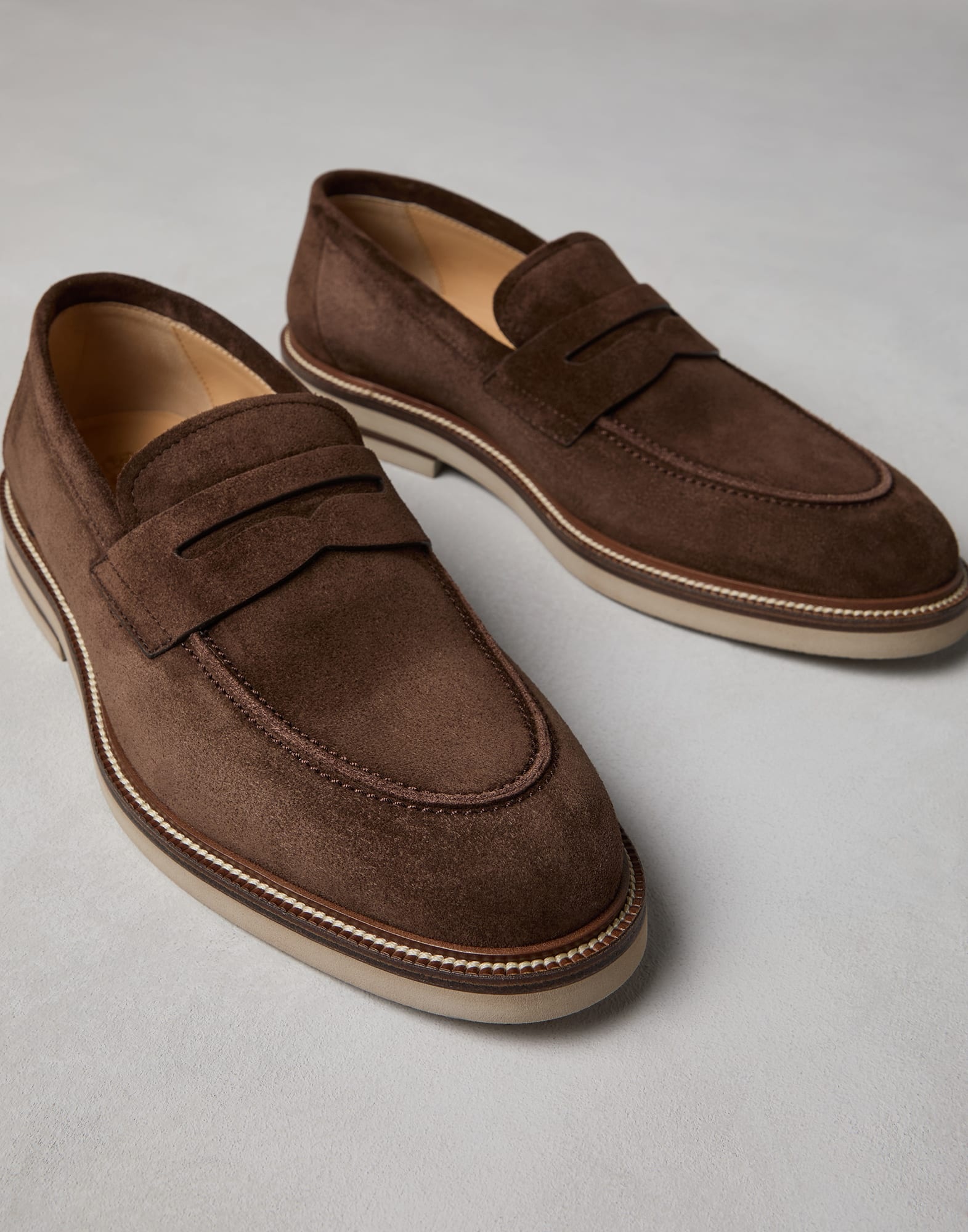 Suede penny loafers - 3