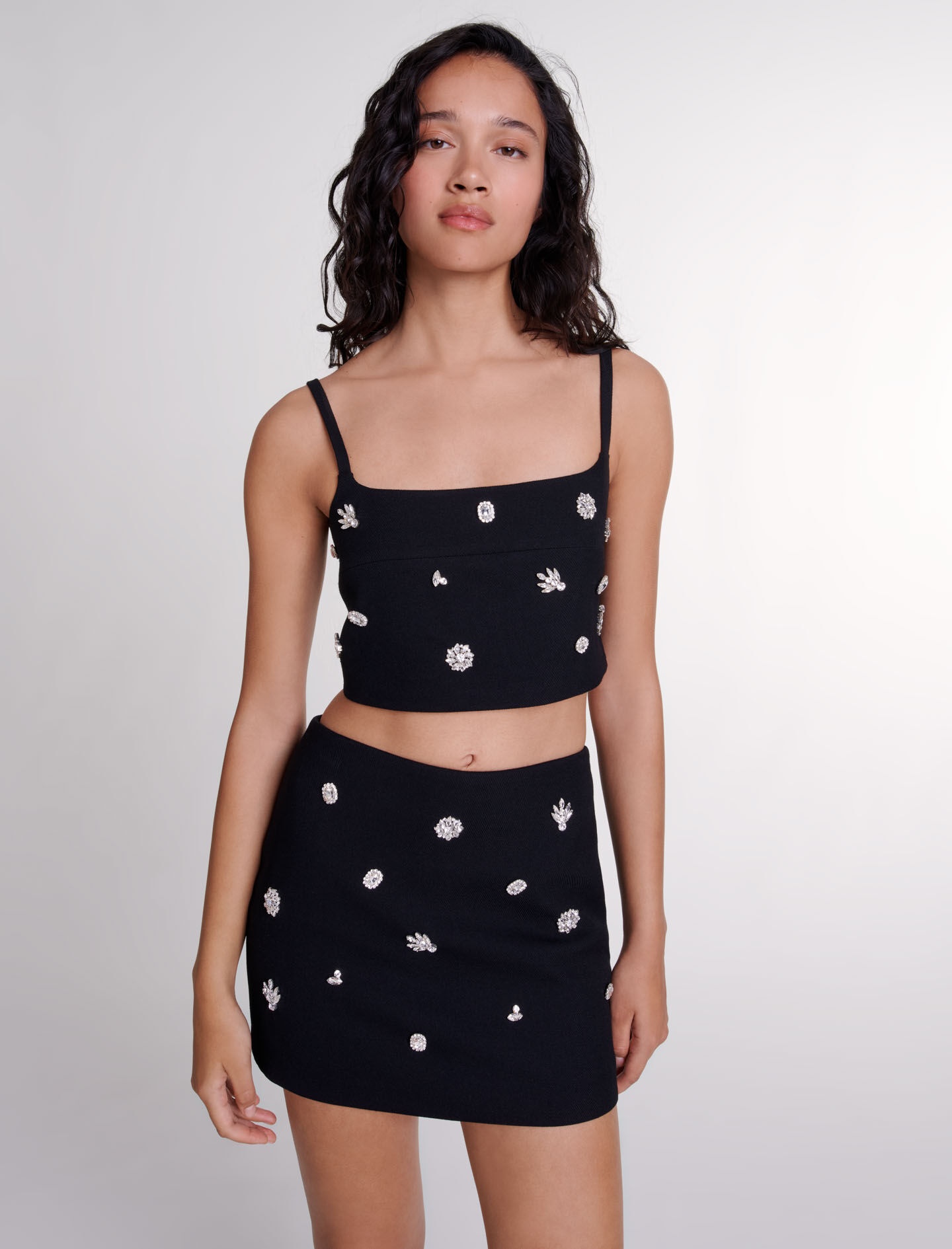 Diamanté crop top - 9
