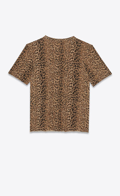 SAINT LAURENT leopard-print t-shirt outlook