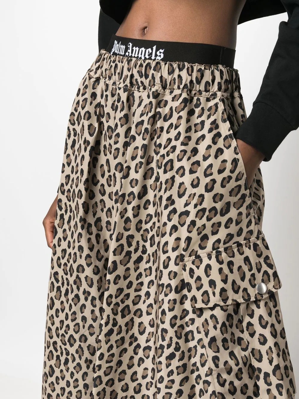 animalier print cargo skirt - 5