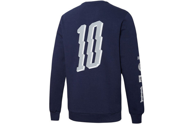 PUMA PUMA Mcfc Street Soccer Crew Alphabet Printing Soccer/Football Round Neck Pullover Blue 758803-22 outlook