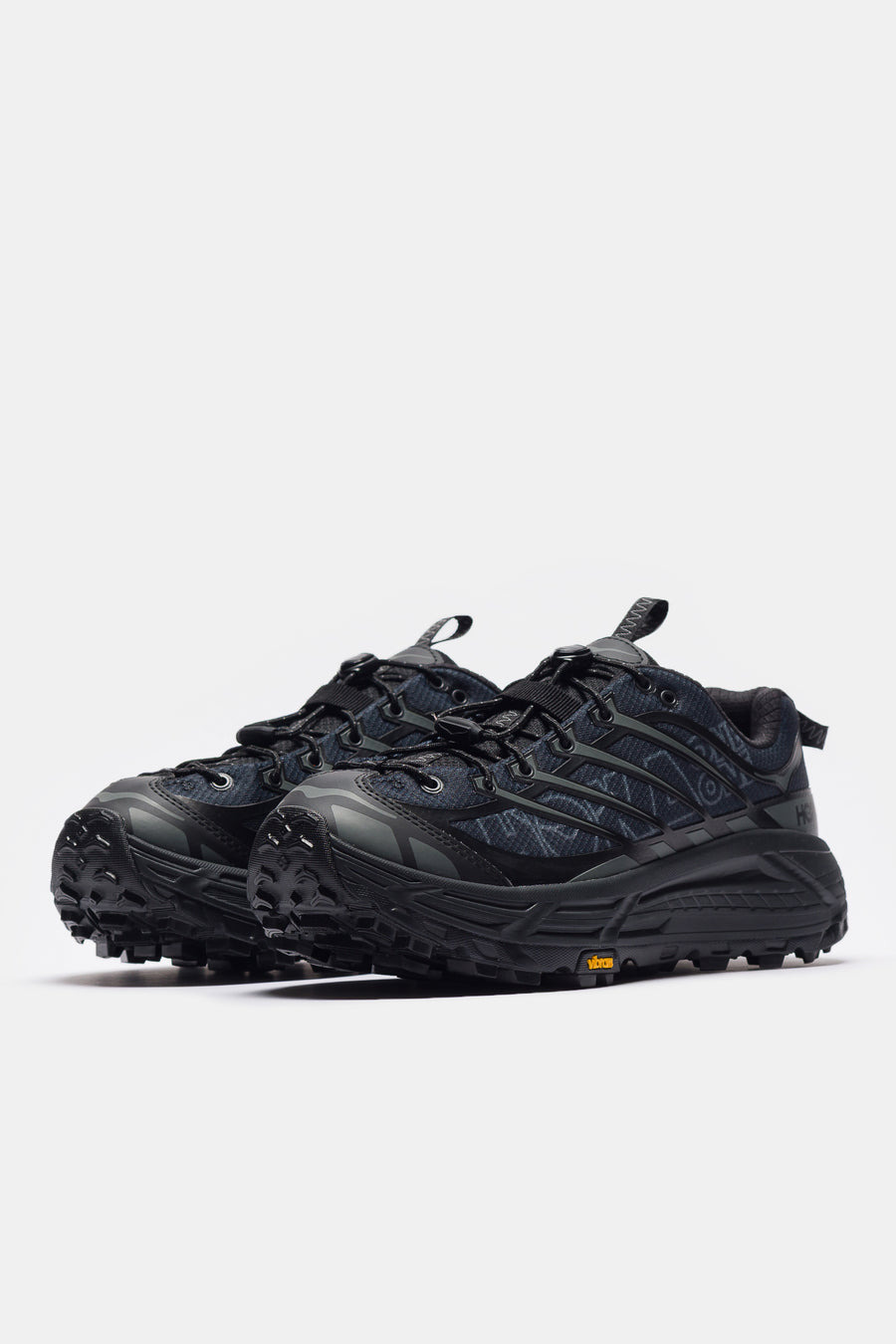 Mafate Three2 Wordmark Sneaker in Black/Outer Orbit - 2