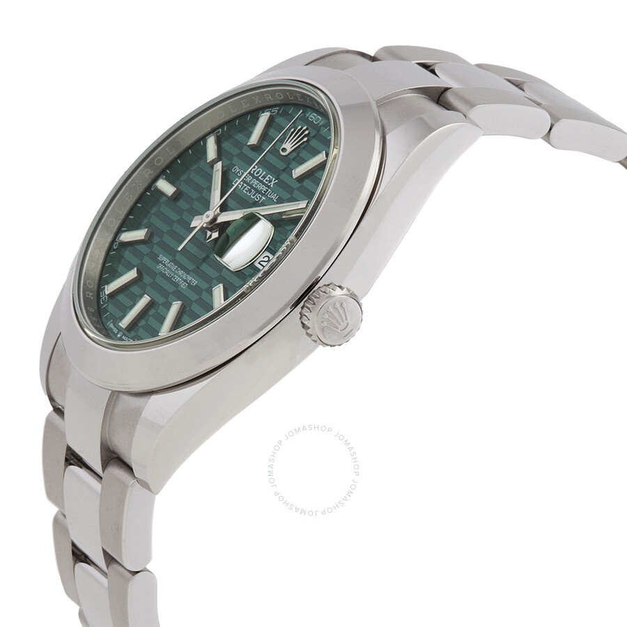 Rolex Datejust 41 Mint Green Fluted Motif Dial Automatic Men's Oyster Watch M126300-0021 - 2