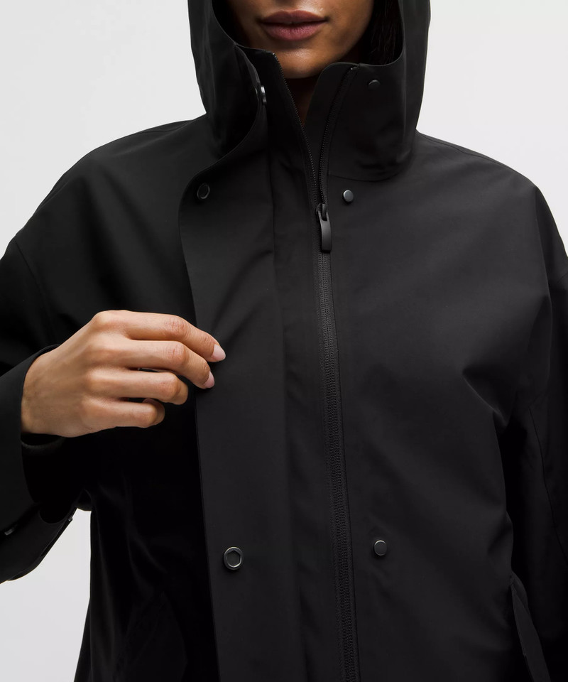Oversized Cocoon Rain Coat 8