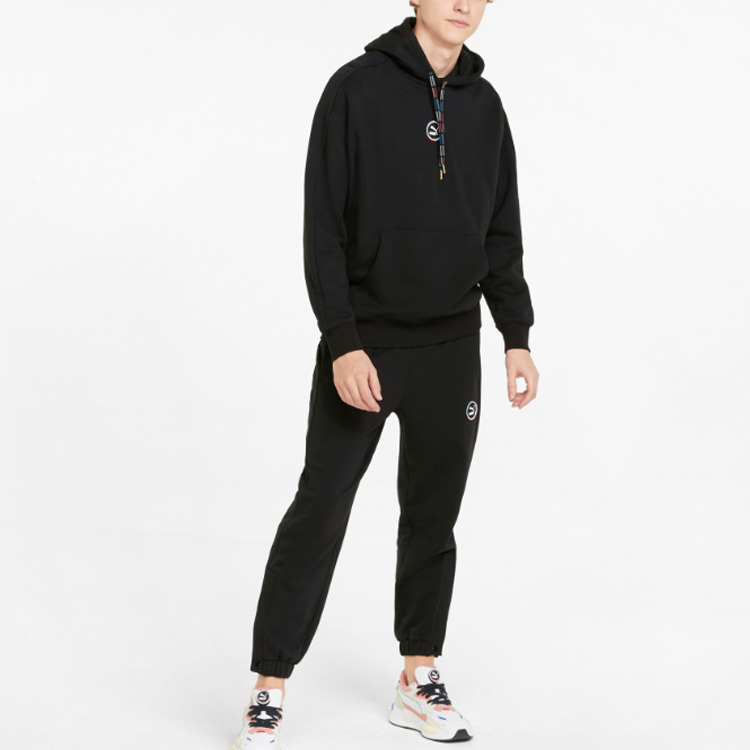 PUMA Circle Logo Hoodie 'Black' 535374-01 - 3