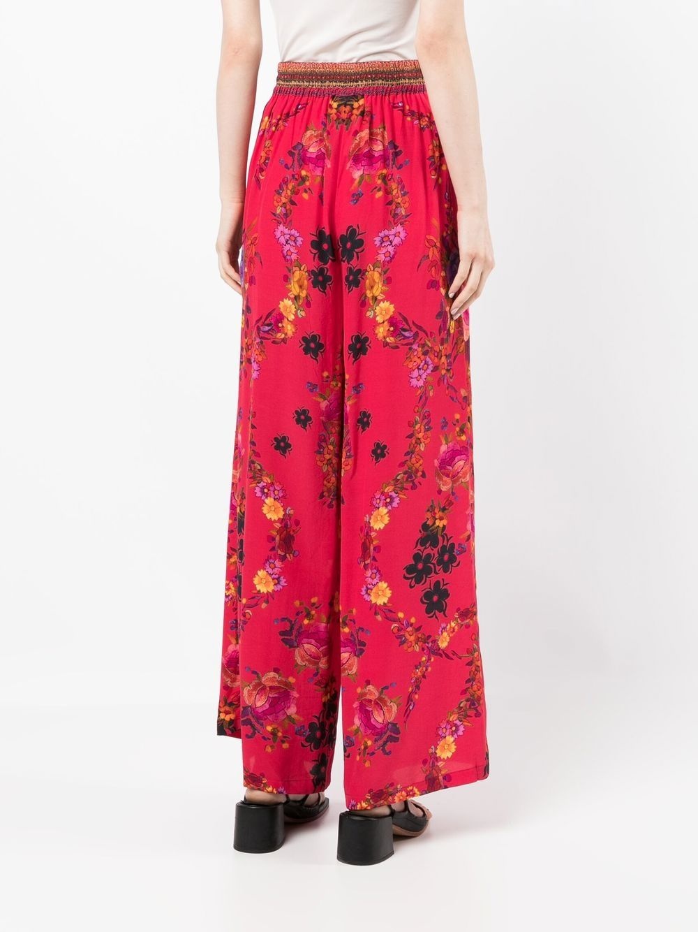 View From The Veil floral-print silk pants - 4