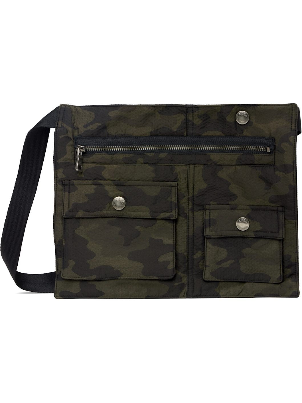 Khaki 3Way Camouflage Pocket Messenger Bag - 1